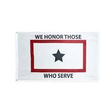 White Service Flag (We Honor Those Who Serve) 3x5' Nylon Flag