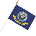 12x18" US Navy No Fray, 30" wood dowel & Spear