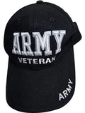 US Army Veteran 3-D Foam on Black Ball Cap
