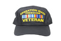 Operation Iraqi Freedom Veteran Patch Baseball Cap-Black
