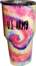 Army Pink Tie Dye Tumbler