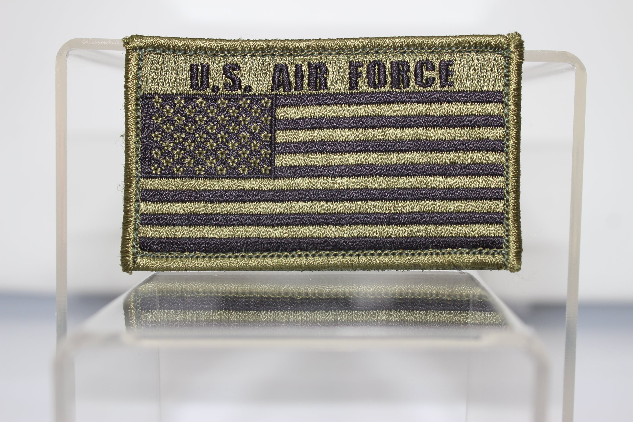 Air Force w/ US Flag Hook and Loop Patch