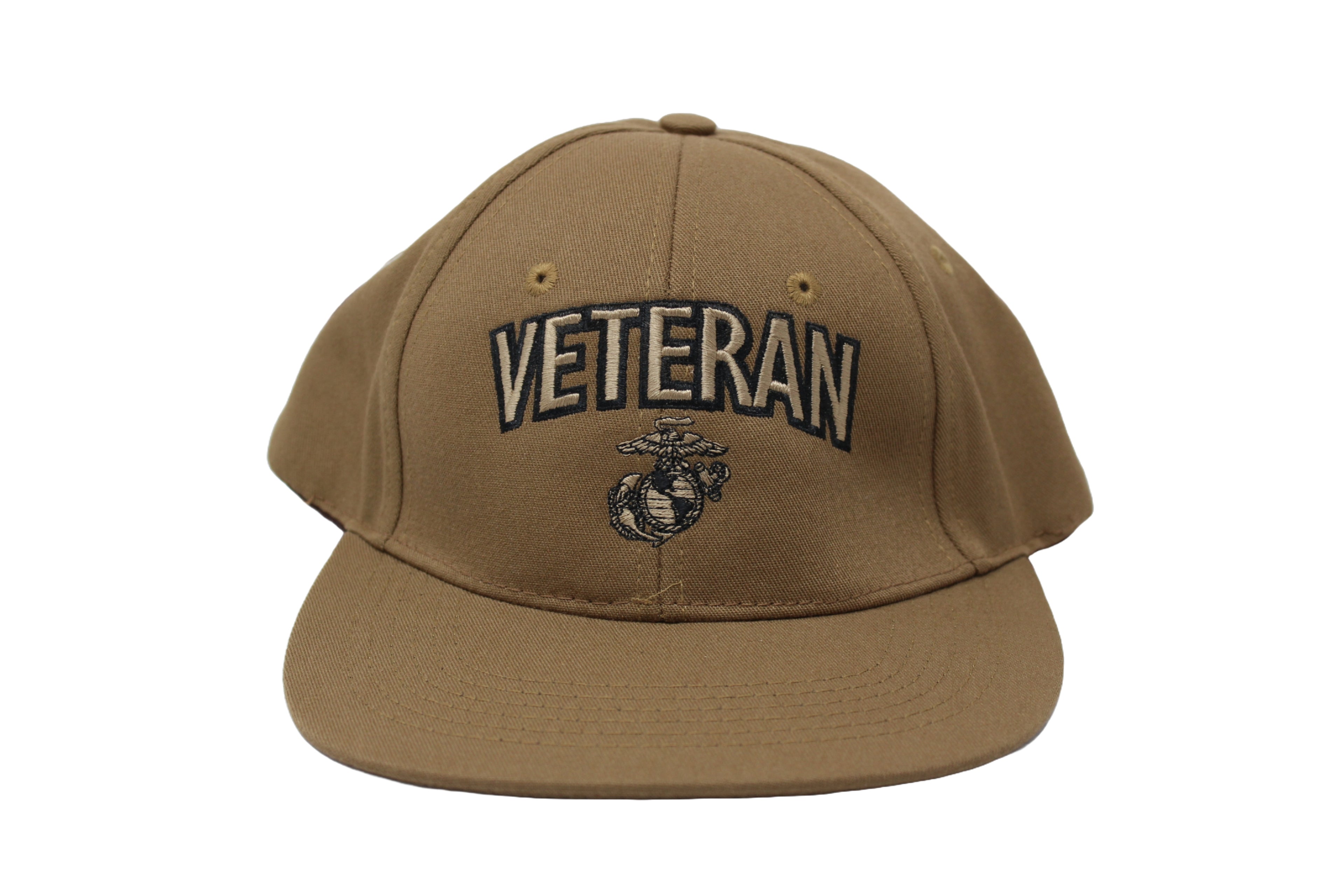 Marine Corps Veteran with Eagle, Globe and Anchor Baseball Cap