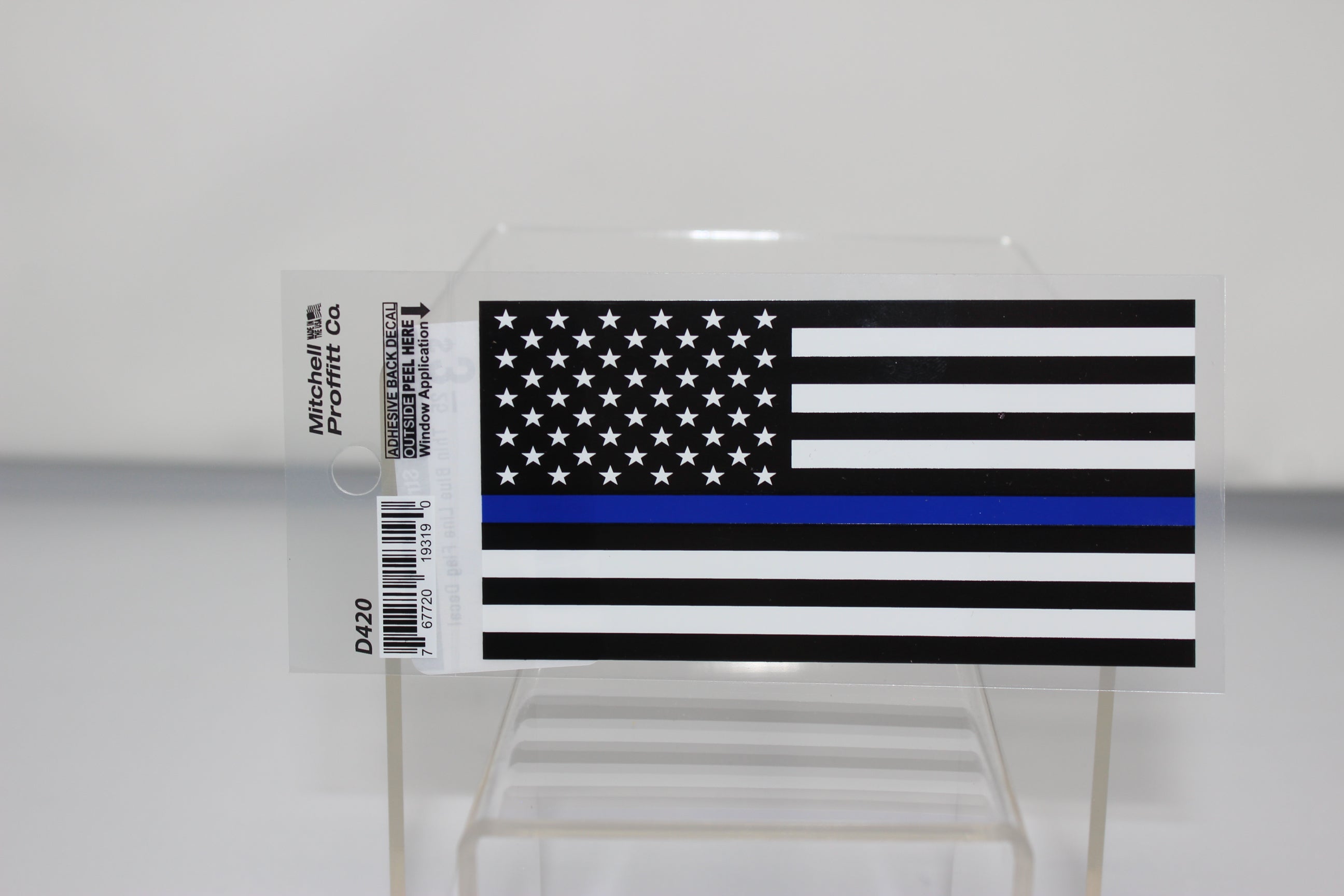 Thin Blue Line Flag Decal