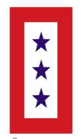 Three Blue Stars Service Ribbon Decal