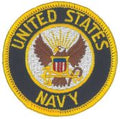 United  States Navy Crest 3" Round Patch