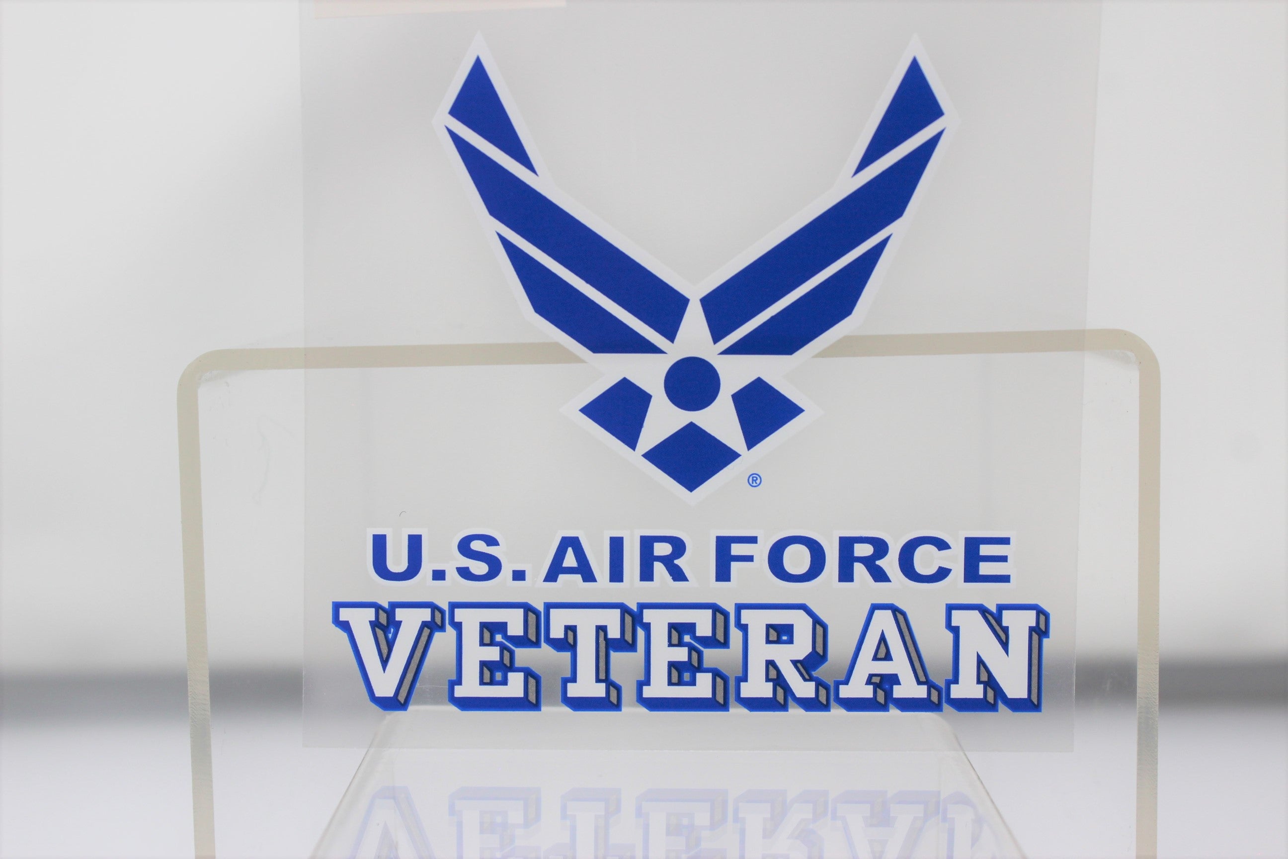 Air Force Veteran w/ Logo 3.75x3.5" Decal