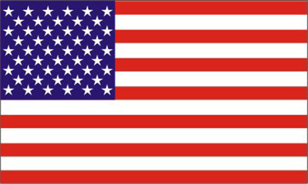 USA Flag 4"x2.25" sticker