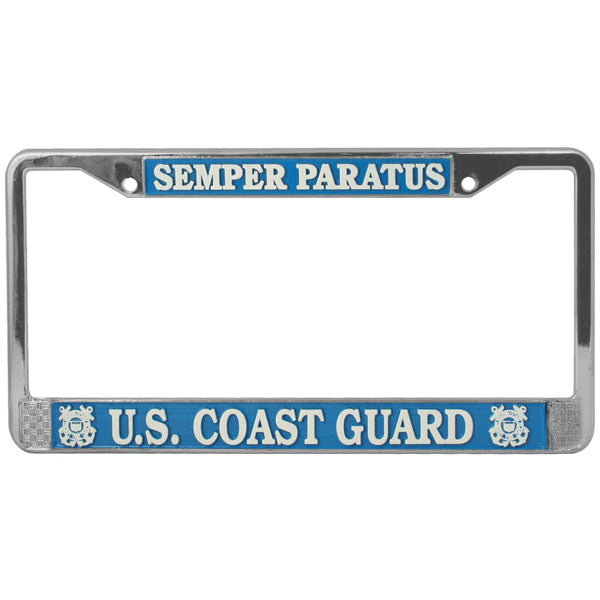 Semper Paratus Coast Guard Licence Plate Frame