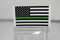 Thin Green Line American Flag Decal 2.5"x4.5"