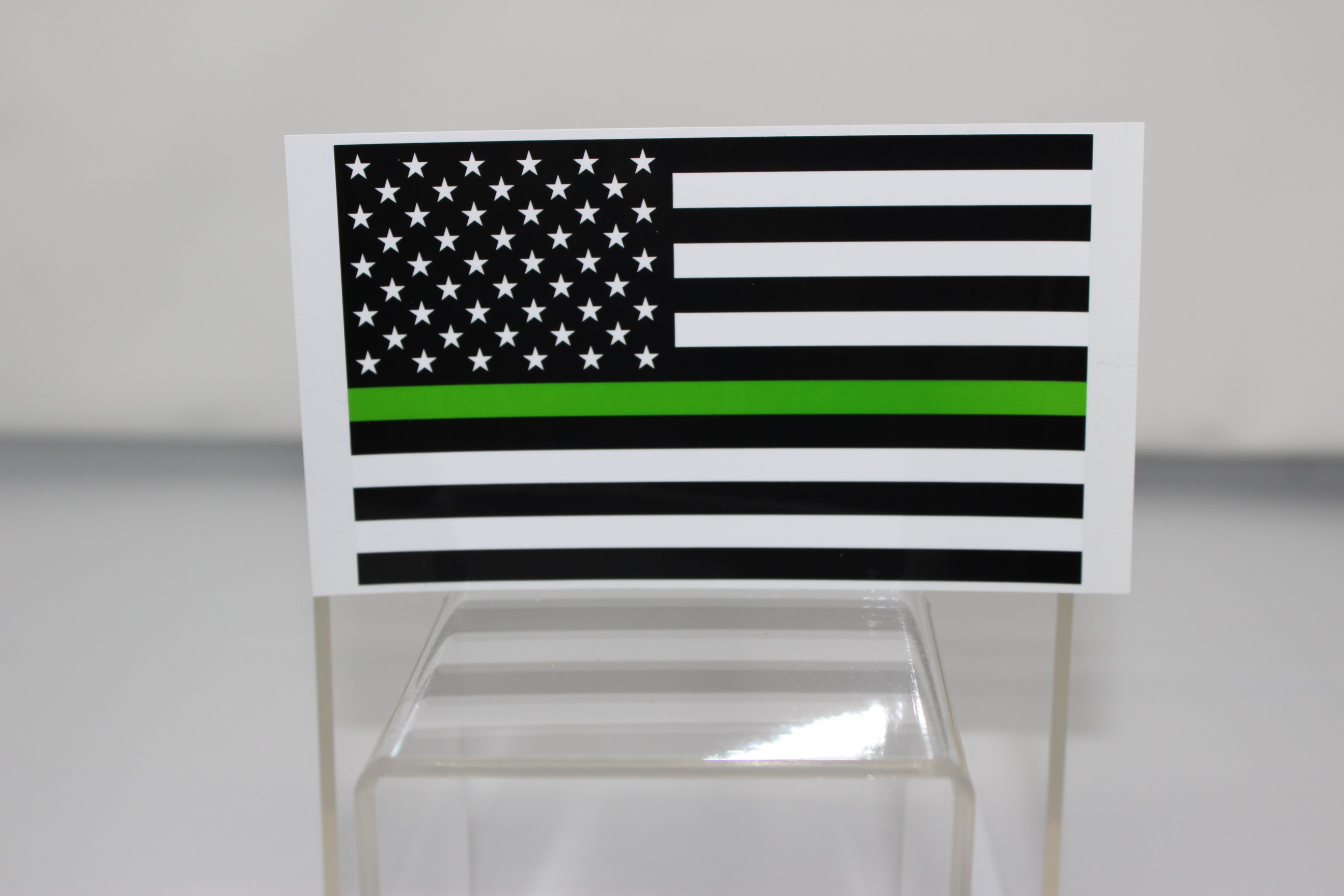 Thin Green Line American Flag Decal 2.5"x4.5"