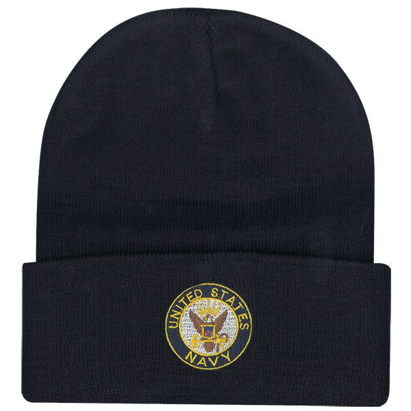 NAVY DEMB on Blue Watch Cap