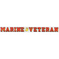 US  Marine Corps Veteran 18"x1.75" Window Strip