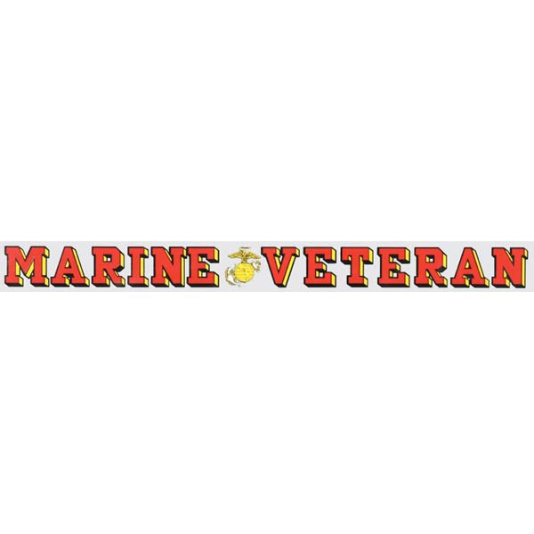 US  Marine Corps Veteran 18"x1.75" Window Strip