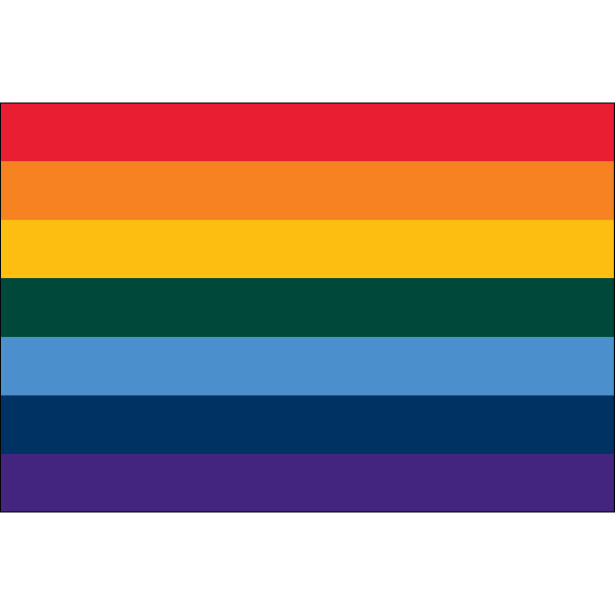 Rainbow Nylon Flag