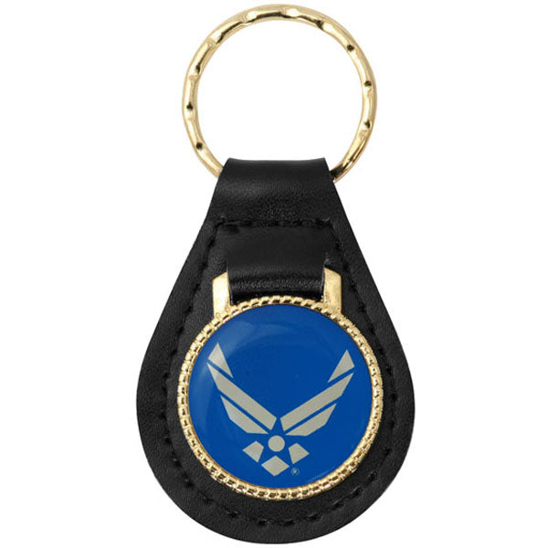 U.S. Air Force Hap Arnold Wings on Leather Key Fob