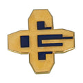Interlocking "CG" (Gold Letters and Blue Fill Color) on 7/8" Lapel Pin