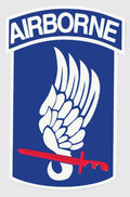 173rd Airborne Brigade Service Id Badge Decal 2.75x4"