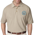 Polo Navy Crest on Khaki