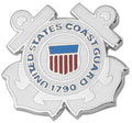 United States Coast Guard Emblem 7/8" Die Cut Lapel Pin
