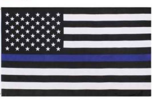 Thin Blue Line Decal 6"x4"