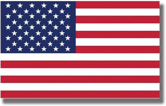 American Flag 4x6" Die Cut Magnet