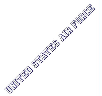 Air Force Window 20.5x1.5" Strip Decal