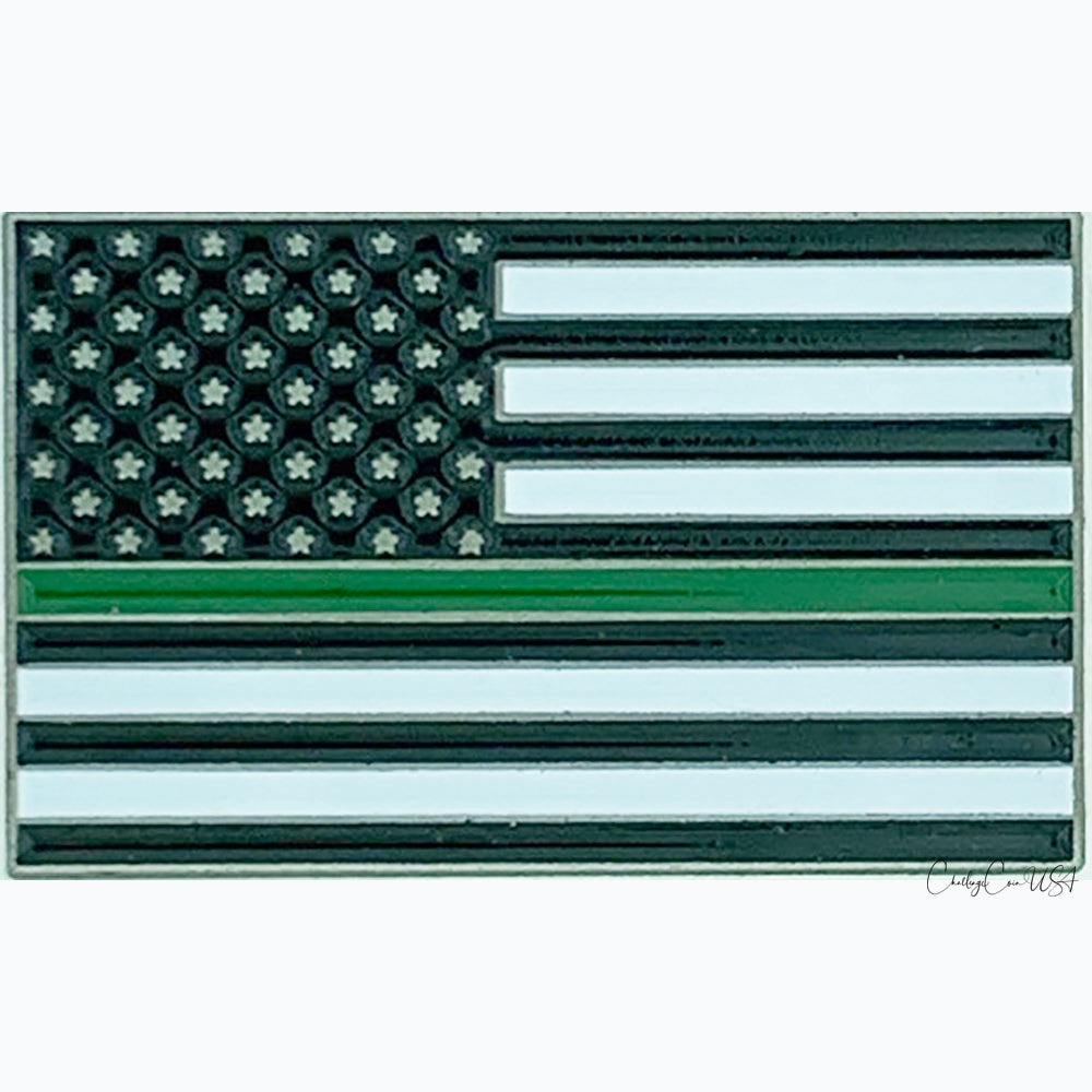 Thin Green Line Lapel Pin