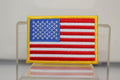 American Flag with Gold Trim 2.5 x 3.5" Patch