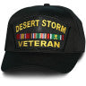 Desert Storm Veteran Patch Baseball Cap-Black