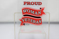Woman Veteran 3.25x4.25" Decal