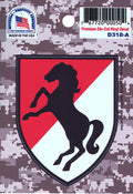 11th  Armored Calvary Regiment Combat Service Id Badge - Sticker