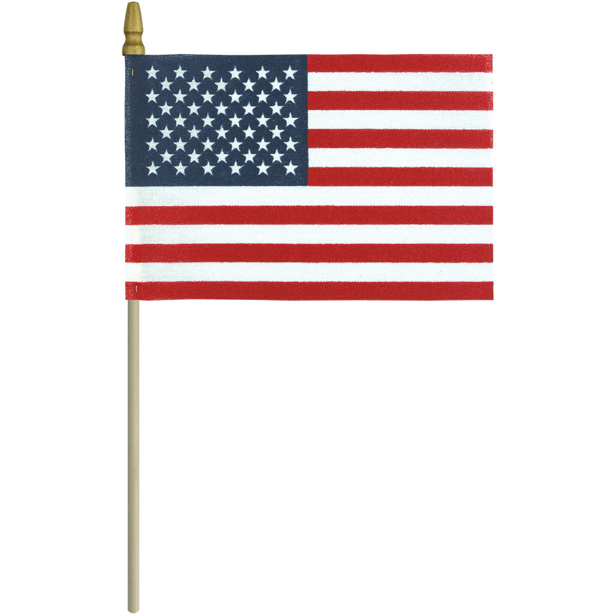 USA No Fray with Gold Spear Flag