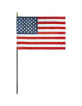 USA Endura-Gloss Stick Flag with Gold Spear Tip