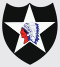 2nd Infantry Division Combat Service Id Badge - Sticker