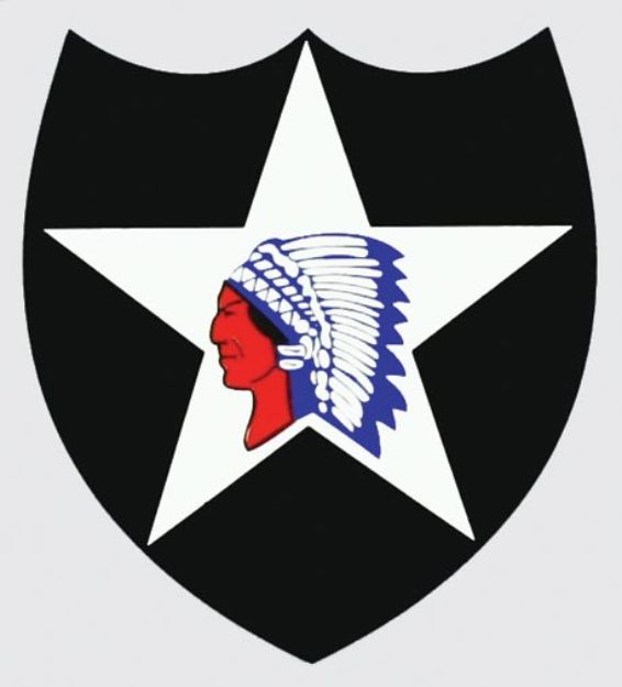 2nd Infantry Division Combat Service Id Badge - Sticker