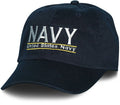 White embroidered "Navy" cap