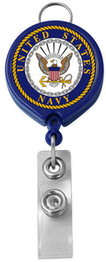 U.S. Navy Crest Retractable Badge Holder