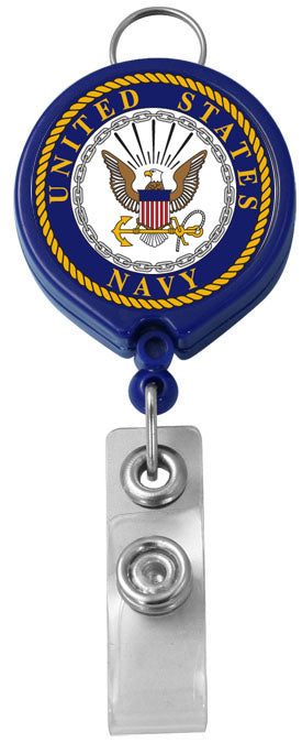 U.S. Navy Crest Retractable Badge Holder