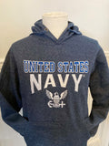 Pullover Hoodie, Navy Logo