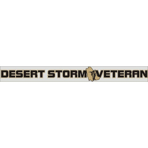 Desert Storm Veteran  15.5x175" Window Strip Decal