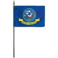 Navy Endura-Gloss Stick Flag