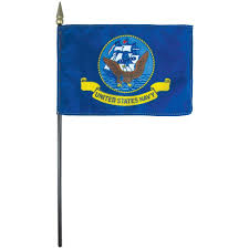 Navy Endura-Gloss Stick Flag