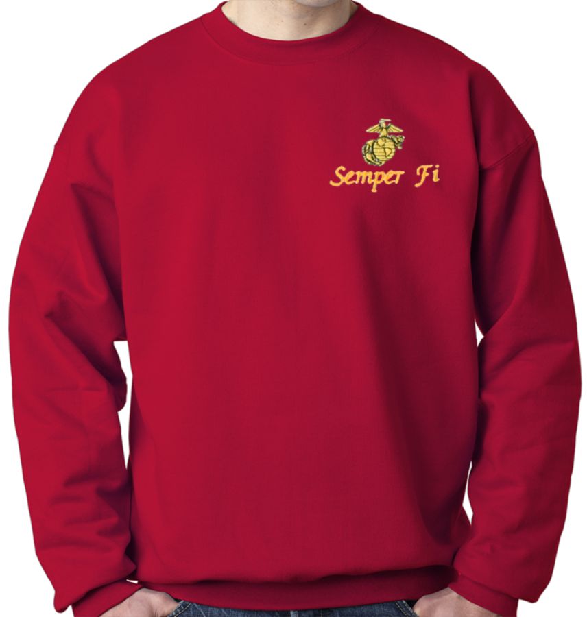Marine Corps Sweatshirt Red