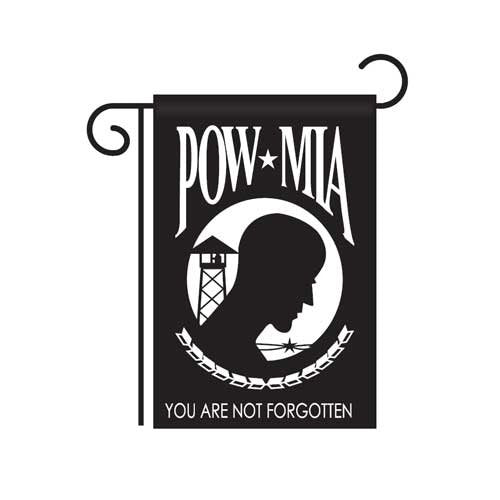 POW/MIA 12"x18" Nylon Garden Flag
