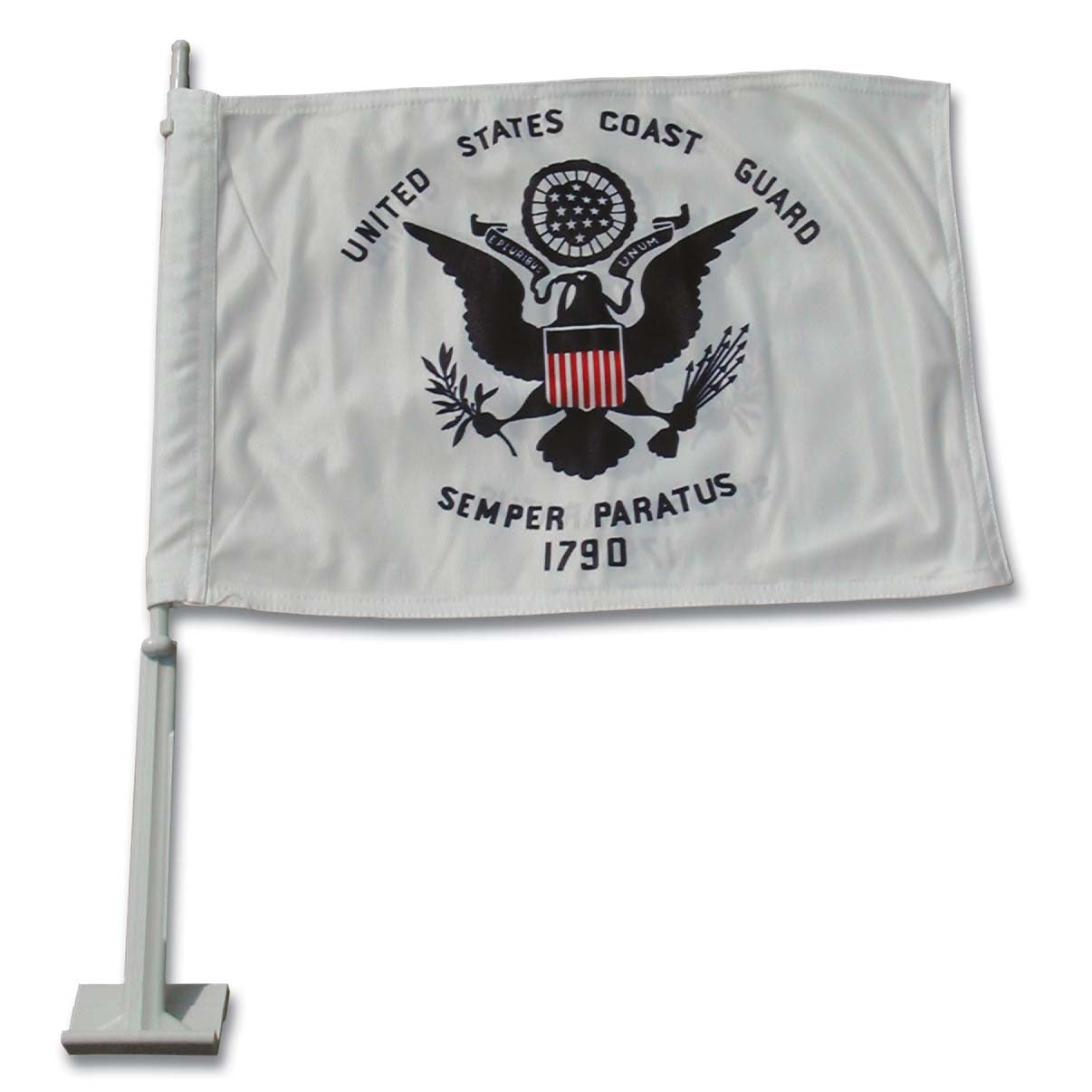Coast Guard Auto Window Flag