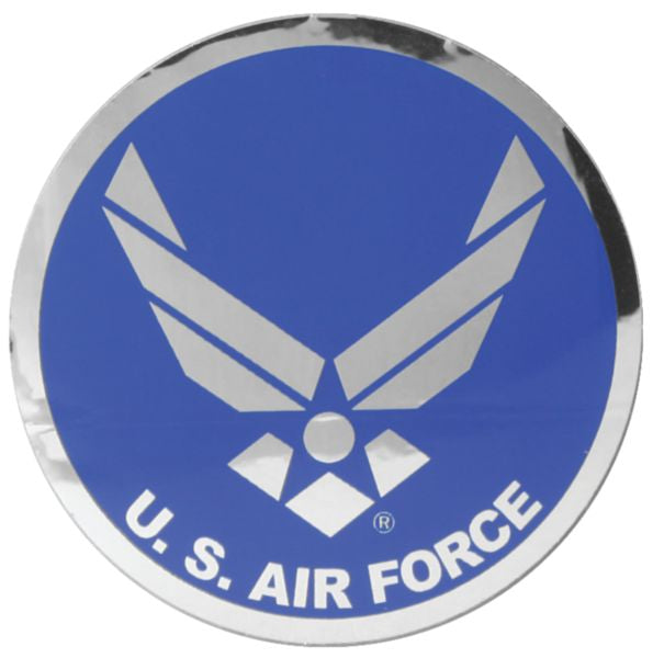 New Air Force Logo 12" Round Prism Decal