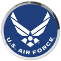 Silver Reflective Sticker US Air Force 3"