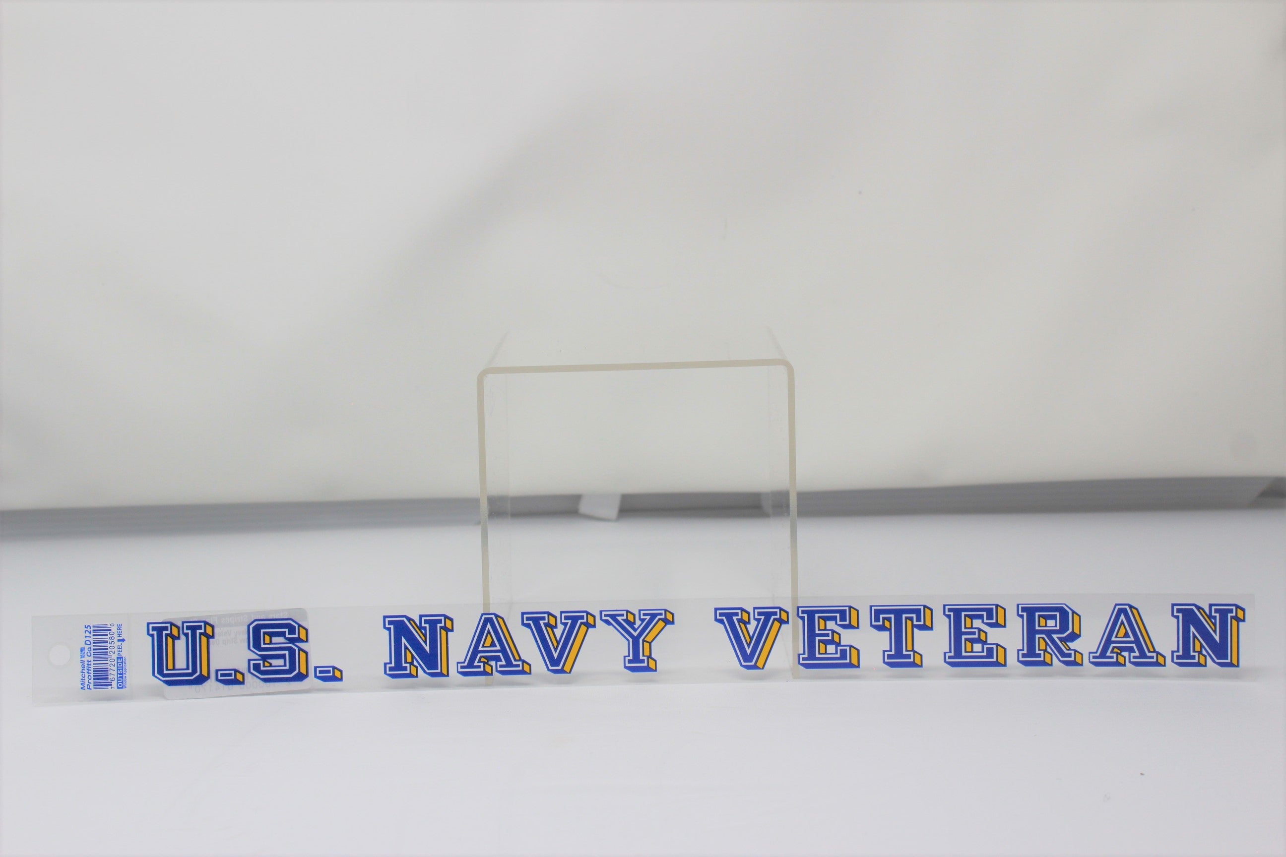 U.S. Navy Veteran 18"x1.25" Window Strip Decal