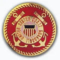United States Coast Guard Crest Lapel 1"